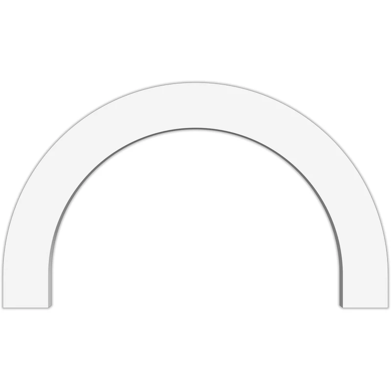 Multiple Color Options China made PU parts weather resistant with Ex-factory price  decorative half round arch trim for window and door trim