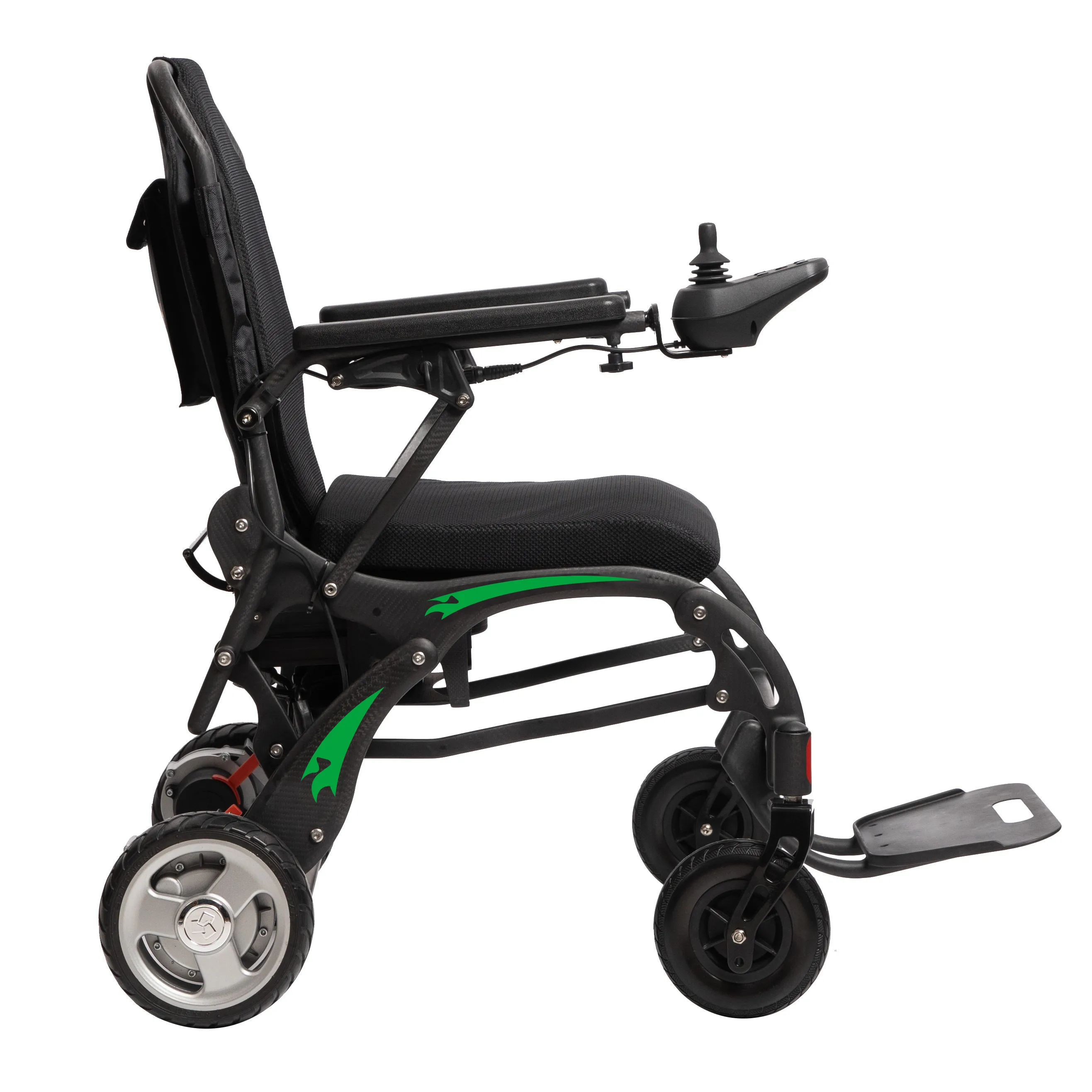 Ultra light high tech carbon fiber environmental protection electric wheelchair folding portable electric wheelchair