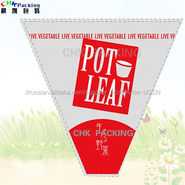 Китай Поставщик Пластиковые биоразлагаемые перфорированные антистатические салат упаковочные рукава овощной мешок с блоком