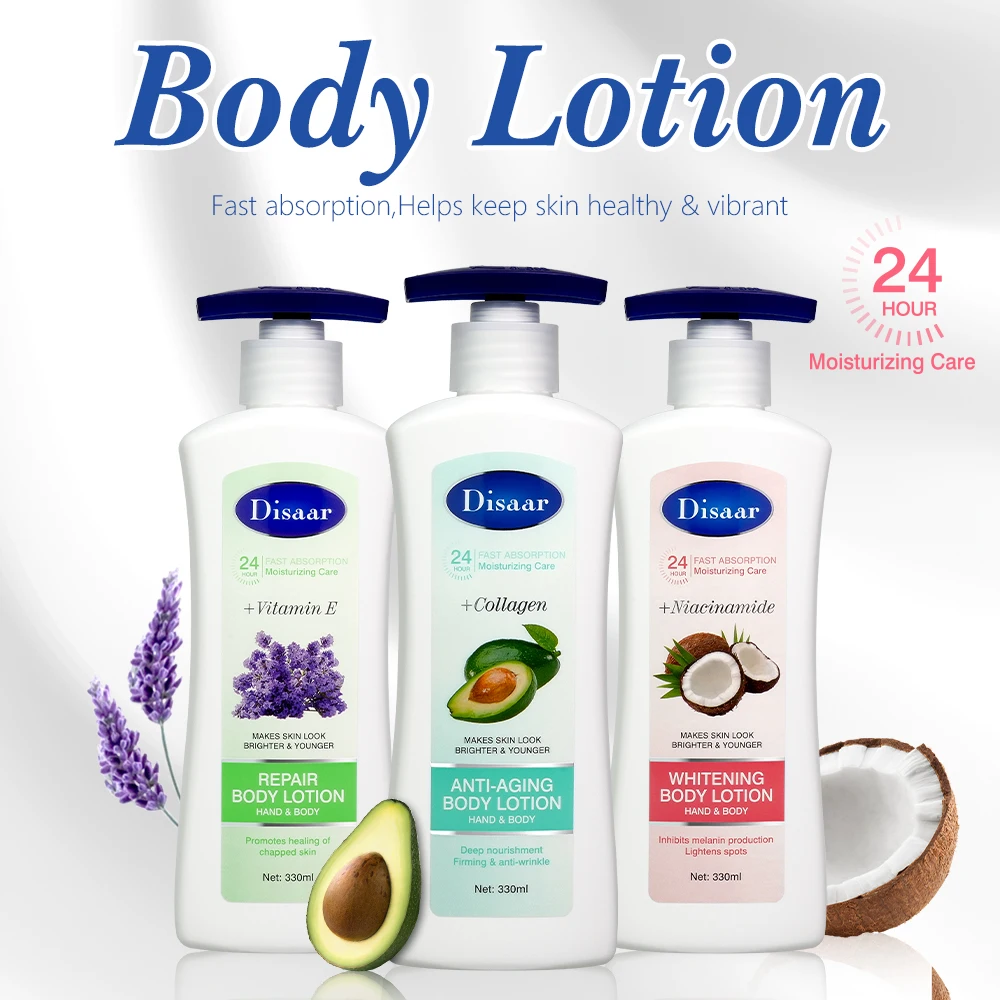 Disaar 24h Moisturizing Care Body Lotions for Women Fast Absorption Rejuvenates Skin Plant Moisturizing Hand Body Lotion Cream