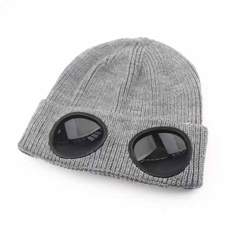 Unisex Winter Aviator Hat Fashion Pullover Warm Knitted Cap Fleece Ear Protection Rolled Edge Windproof Adults Parties Fishing