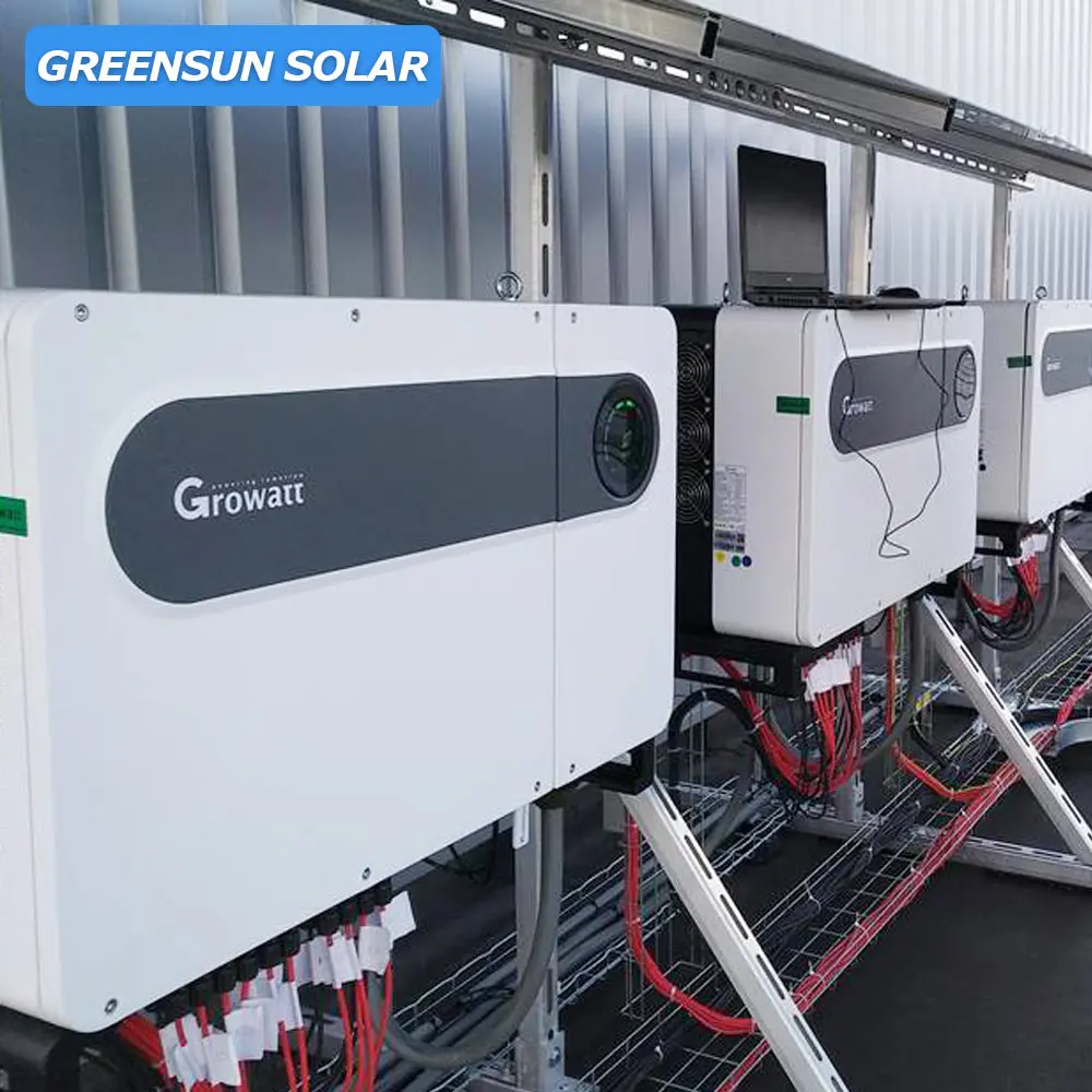 Трехфазные инверторы для солнечных батарей Growatt 220/230/380 В максимальная серия 50 кВт 60 70 80 400 станций