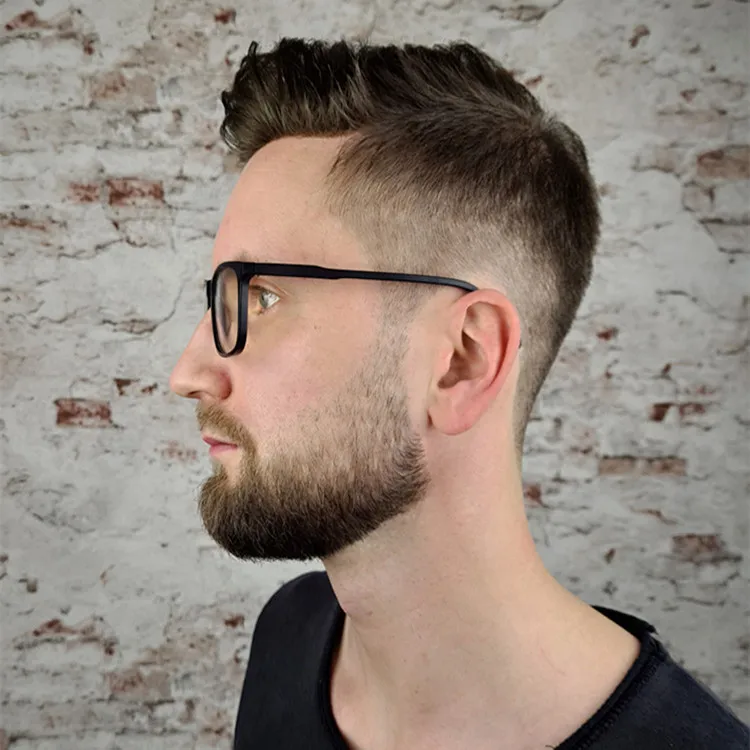 Stock popular ultra thin hair system human hair men toupee replacement for men