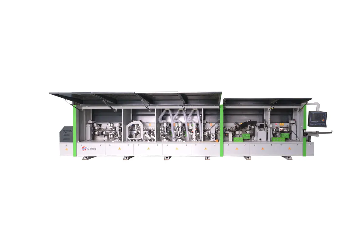 Multifunction full-automatic 45/90 degree angle bevel and straight edge banding machine / new pvc mdf edge bander