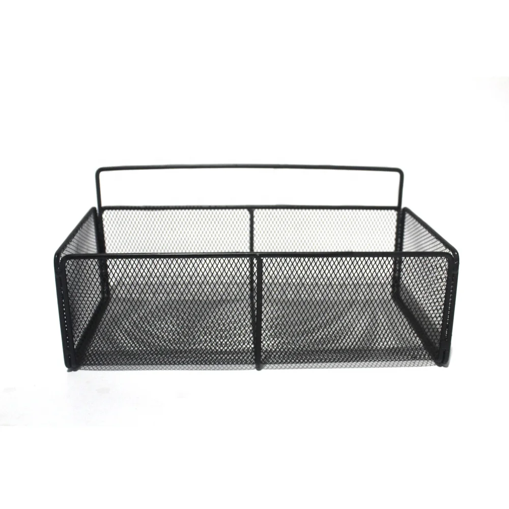 Colorful Classic Steel Storage Baskets Black Document Rack Mesh Hanging Organizer Kitchen Office Clothes Organization Organizer