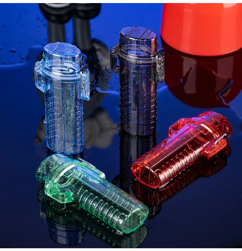 Wholesale Dual-Purpose Waterproof And Moisture-Proof Transparent Cigarette Case Lighter Box