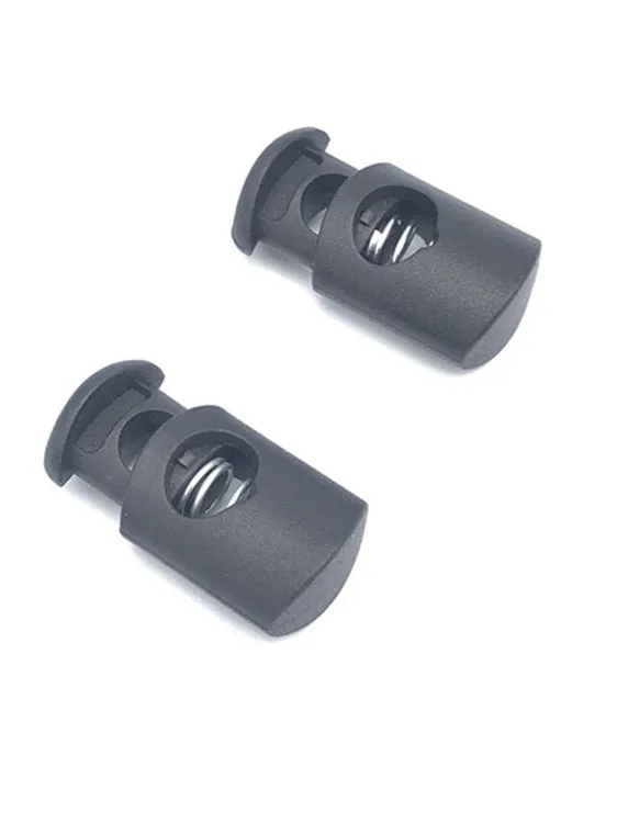 Plastic Ball Round Cord Lock Spring Stop Toggle Stopper Clip For Sportswear Shoes Rope Cord Lanyard Parts