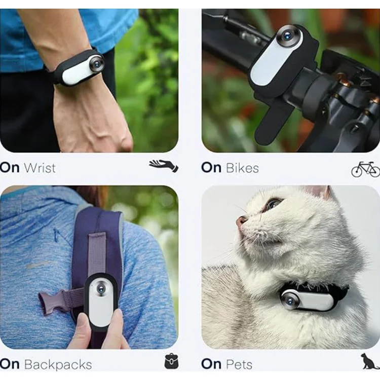 Wholesale Pet Sports Collar Camera Mini Magnetic Thumb Action Camera Pet Outdoor Video Recording Wireless Camera