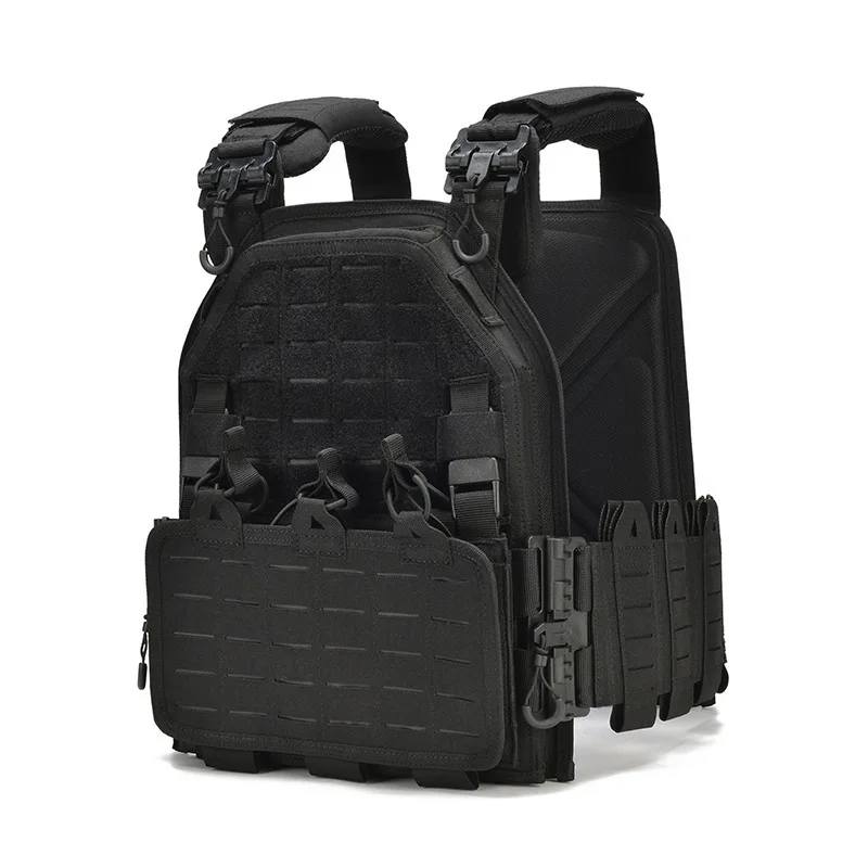 Outdoor 1000D Nylon Laser Cut MOLLE System Quick Release Tactical Vest Loadweight Plate Carrier