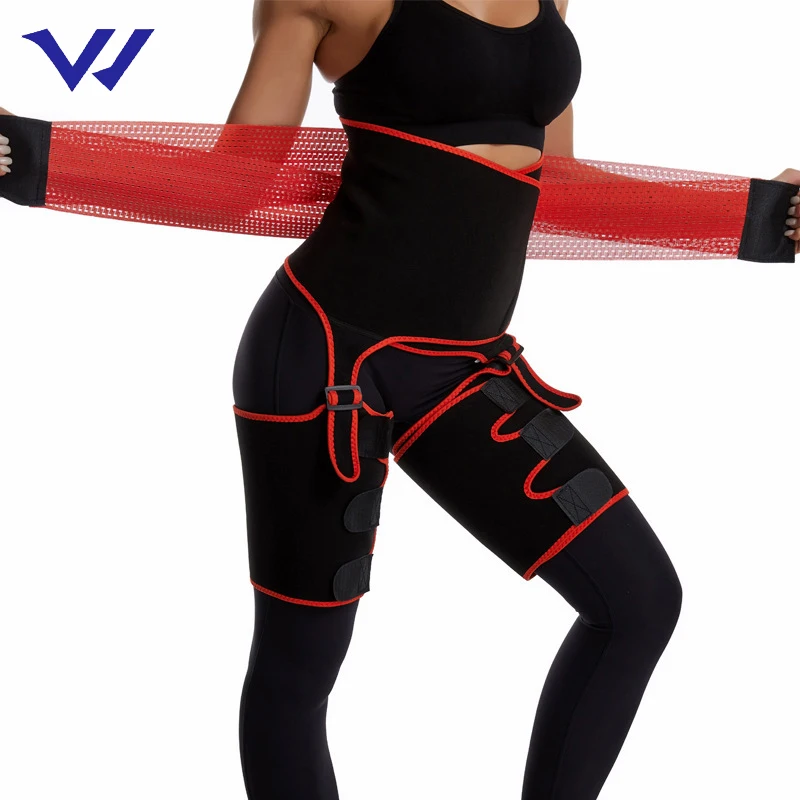 Новый дизайн, тренажер для талии и бедра, триммер для подтяжки ягодиц, формирующий пояс, защита талии, корсет для ног, брюки для женщин