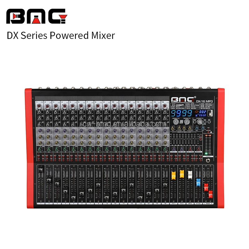 BMG professional powered mixing console Audio mixer with DSP USB Amplifier with New Blueteeth Function for Background