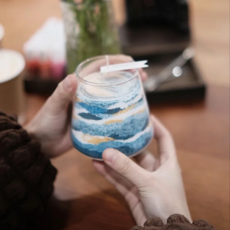 2024 new products natural red beige ivory scented  palm pearl granulated candle sand wax for wedding favor