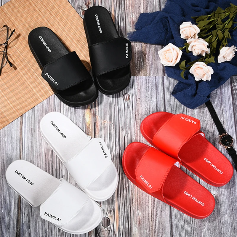 Wholesale Woman Fashion Customized Sandal Luxury Unisex Summer Indoor Beach Design House Designer Custom Logo Slides Slipper