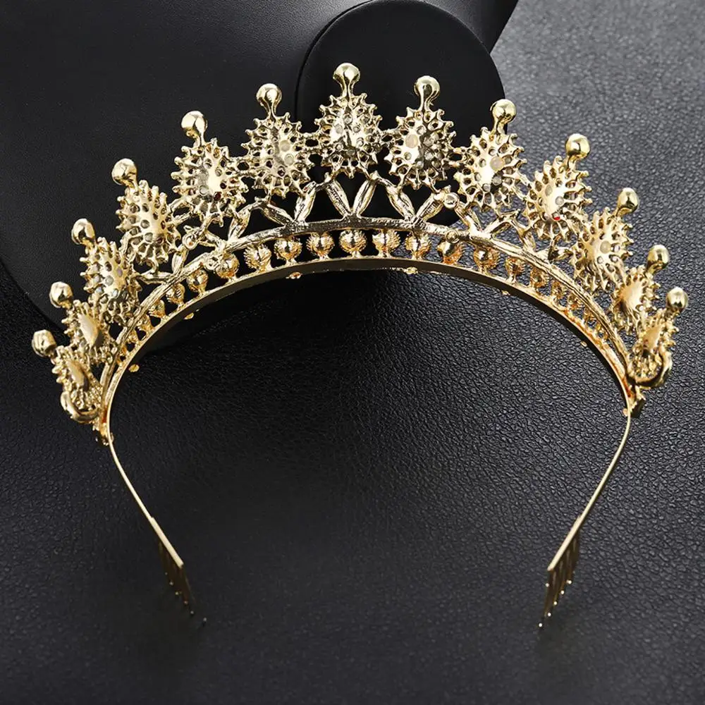 Магазин, новинка, великолепная Корона со стразами, изысканная расческа, большая корона, свадебный головной убор