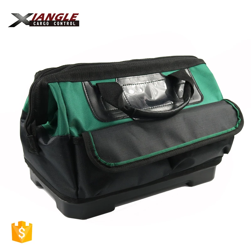 10 in  Hard Base heavy duty 16 inch Polyester Electrician with Shoulder Belt nylon toolkit oxford fabric Tool Bag