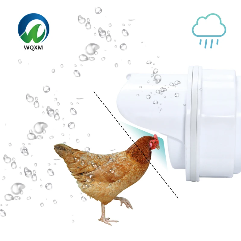 Chicken Feeder Kit 4 pieces Automatic Poultry Feeder DIY Port DIY Chicken Feeder Ports: 4 Ports,1 hole saw