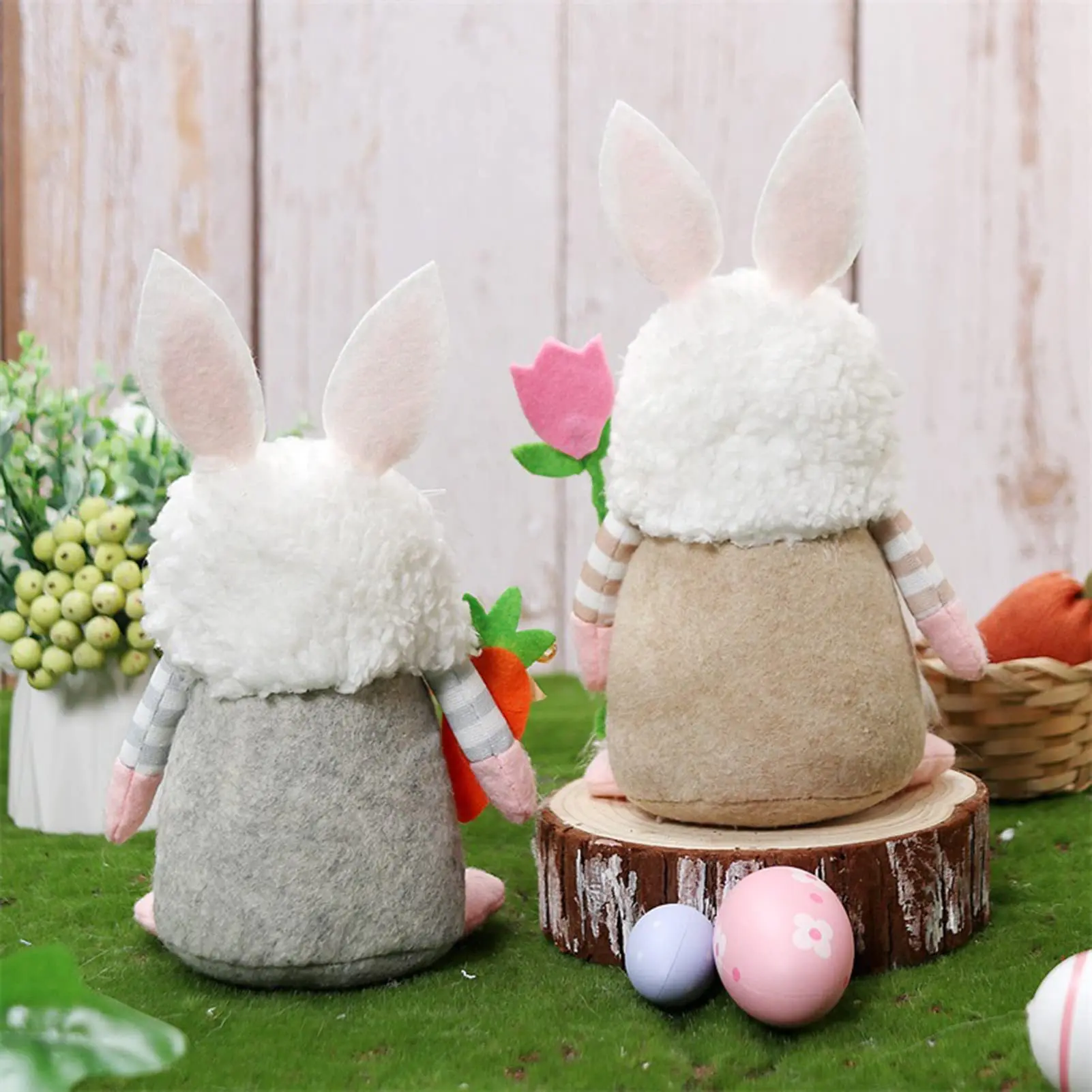 New Easter Rabbit Gnomes Doll Easter Gift Cartoon Bunny Gnomes Happy Easter Gnomes For Holiday Home Decoration