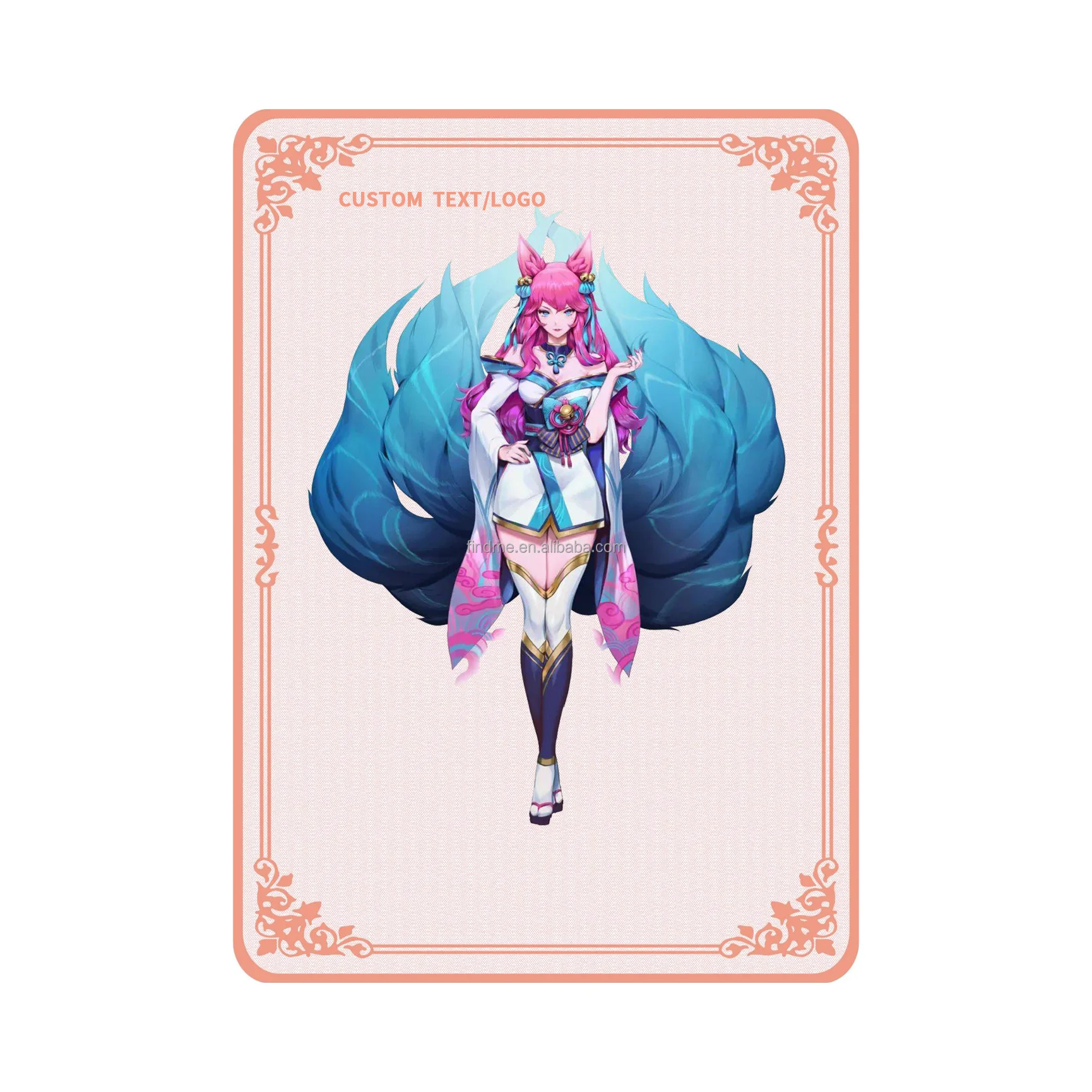 High Quality Custom Wholesale Poke mon Game Playing Cards Cheap Gold Black Metal