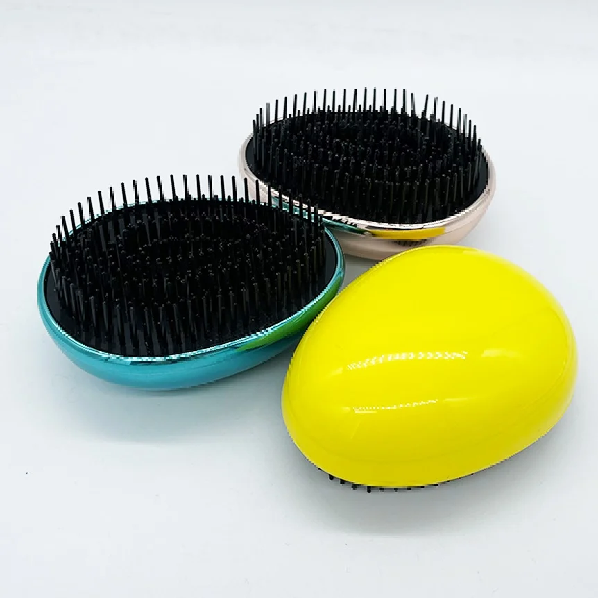 Black Pink Paddle Wet Curly Anti Tangle Hair Brush Detangling Hair Comb