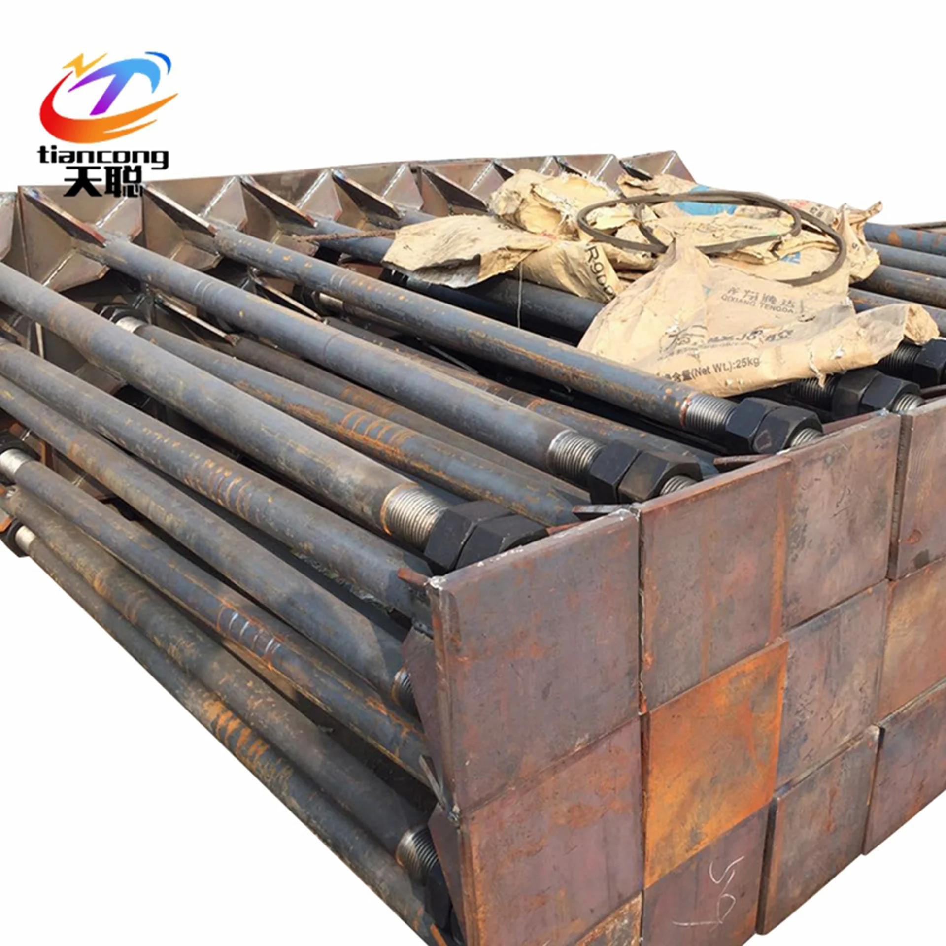 Hebei Tiancong Factory 10.9 grade foundation bolt hdg anchor bolt L type bolt M20 M24 M30