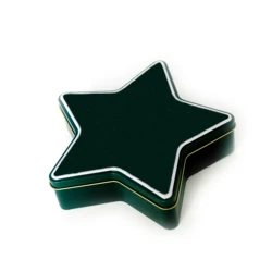 Custom star shape metal tin box with or without transparent window