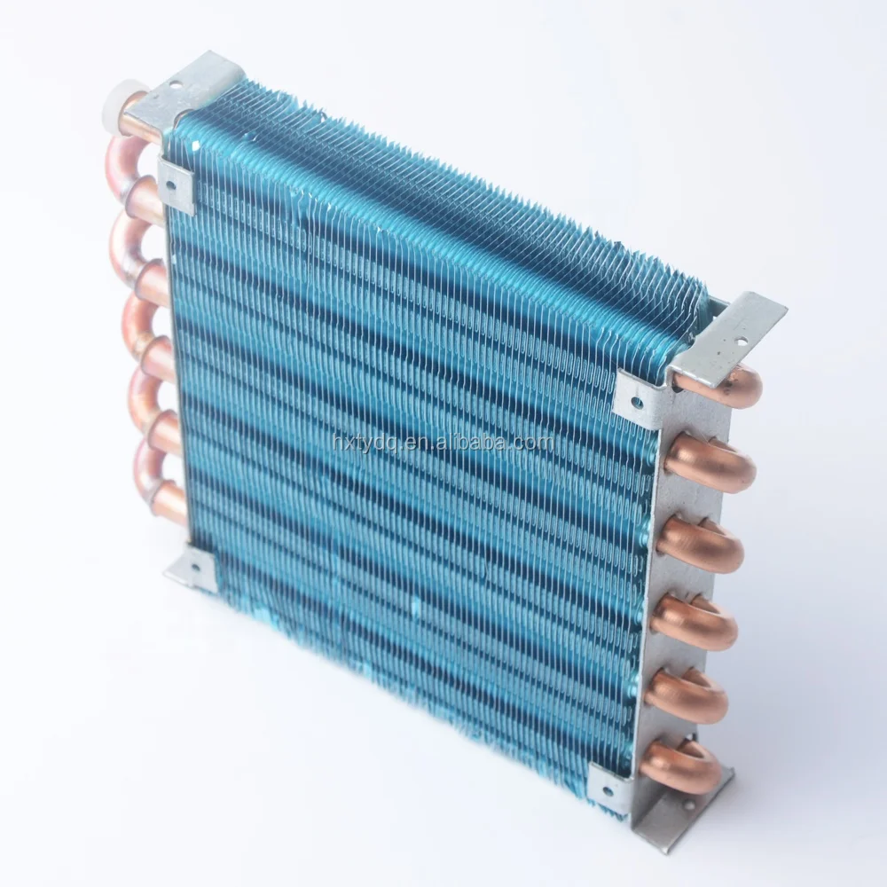 Finned copper tube refrigerator freezer condenser