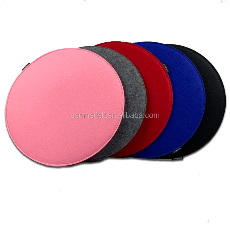 cheap custom handmade felt chair seat cushion pad soft stool cushion Minimalist felt chair cushion cover