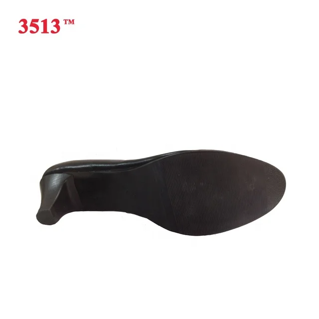 
black genuine leather low heel police ladies office shoes 