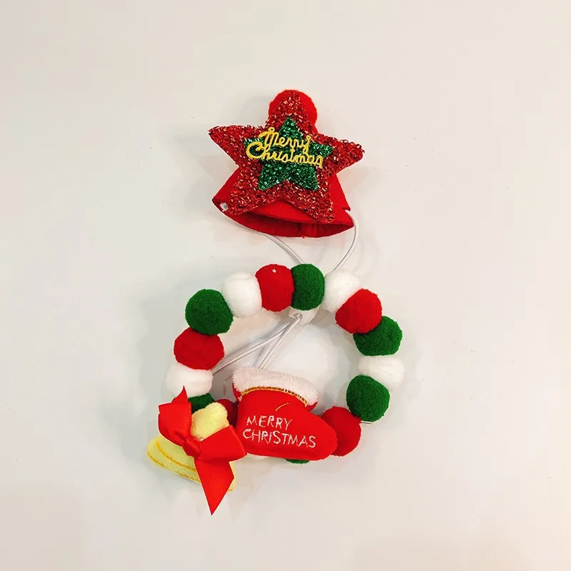 Xianchanpets 2024 Cute Christmas Collar with Lights New Hot Selling Product Direct Factory Wholesale Ornament