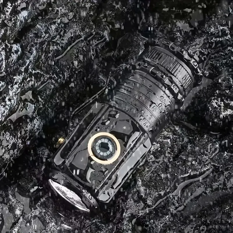 XHP35  Mini 3LED 1800mm  rechargeable waterproof with magnet hiking camping led torch flashlights