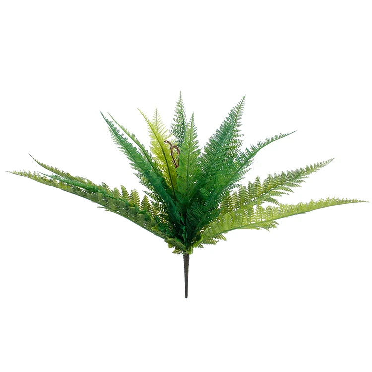Natural Touch Artificial Ferns Leaves Stem Branches Tropical Greenery Plant Bushes For Garden Office Verandah Home Decor