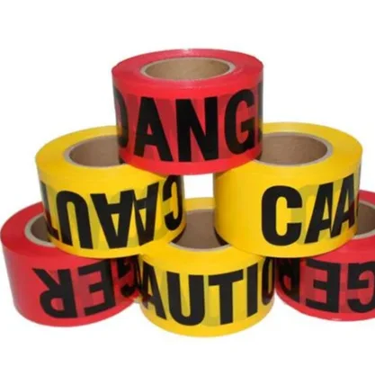 Customized Warning Yellow Caution PE Warning/barrier without adhesive  Tape