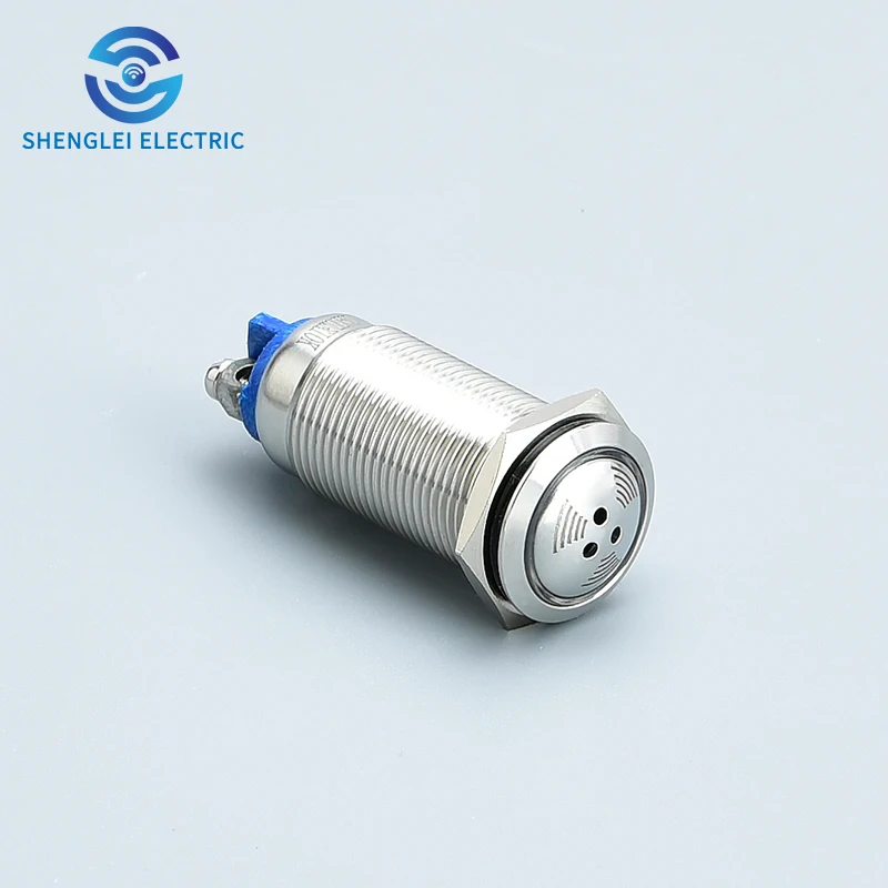 SHENGLEI 16mm stainless steel metal continuous sound Buzzer alarm