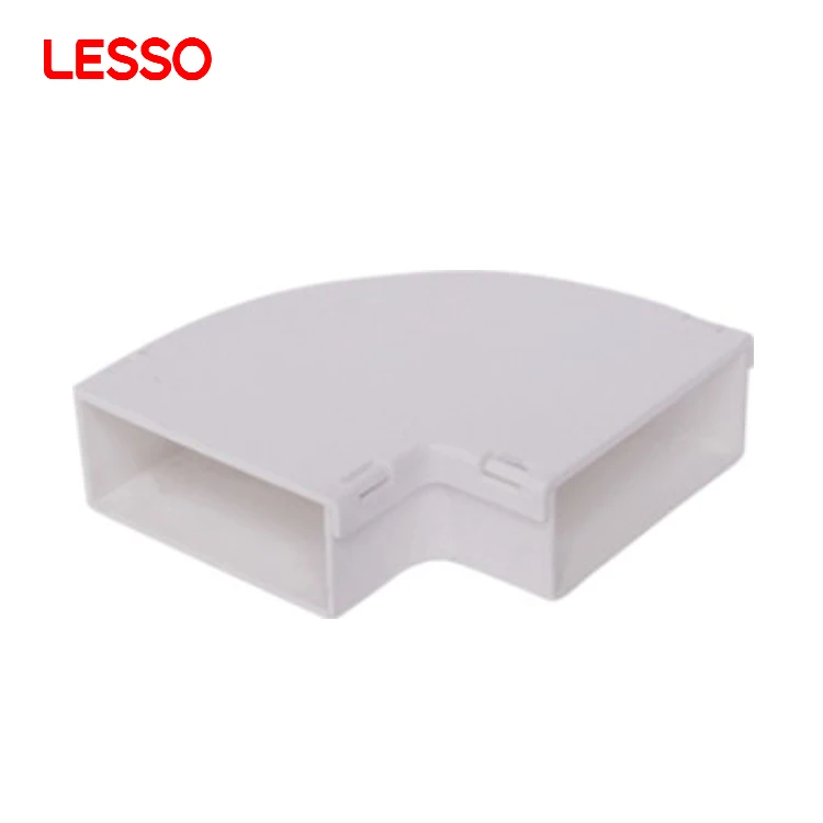 LESSO customizable non-conductive white plastic 24 39 50 59 60mm pvc trunking box-style elbow for trunking