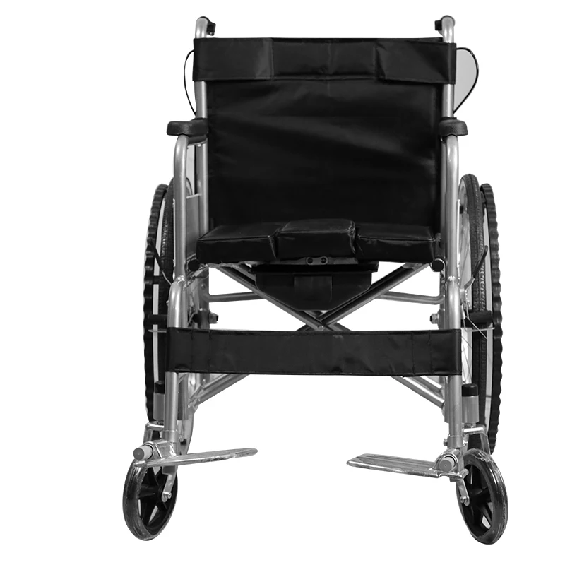 Hot Selling Hospital Manual Wheelchair 4 Wheels Elderly Disabled Medical Used Manual Folding Wheelchair