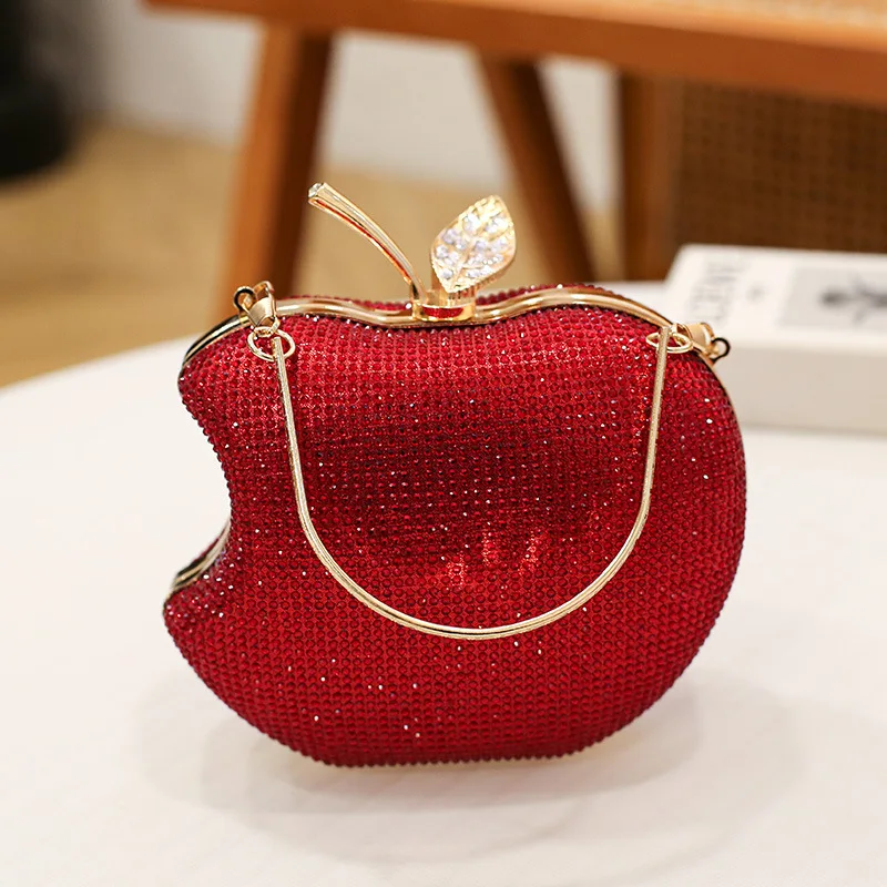 Red/Silver/Black/Gold/Blue Fashion Mini Rhinestone Purse Handbag Elegant Bridal Wedding Clutch Purse Bag