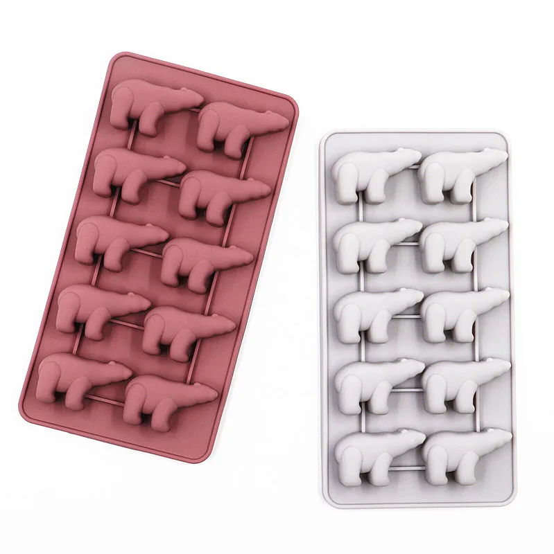 Polar Bear Silicone Ice Cube Chocolate Tray Mold