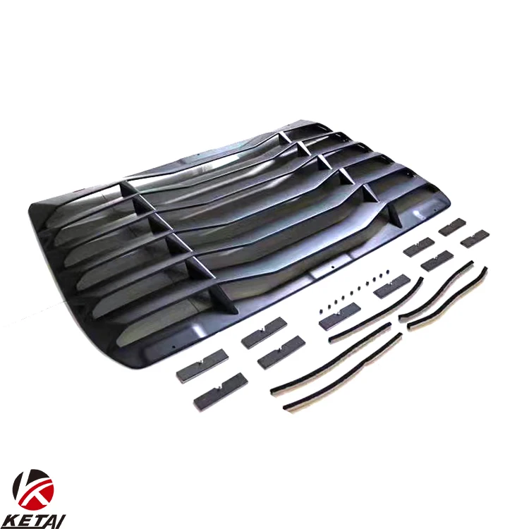 Modern Style Stainless Steel Car Bumper Rear Window Louver for HONDA CIVIC Sedan 2016-2022