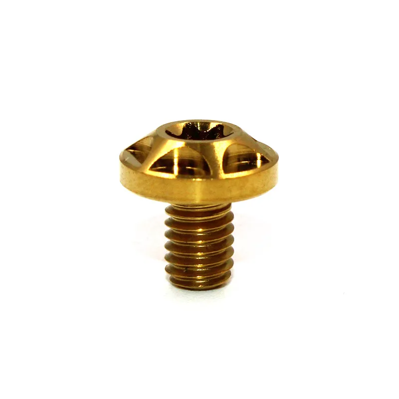 OEM accept Grade5 Ti6Al4V colorful black rainbow torx shell disc head M4x8mm Motorcycle helmet titanium bolts screws for SHOEI