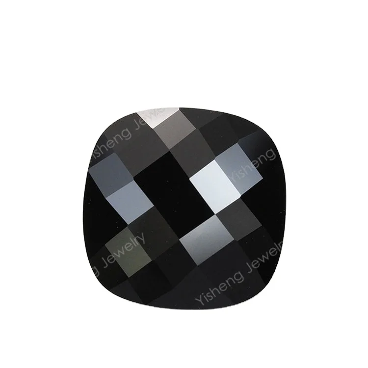 Hot selling ashcoat mat cut black onyx color cubic zirconia factory direct wholesale
