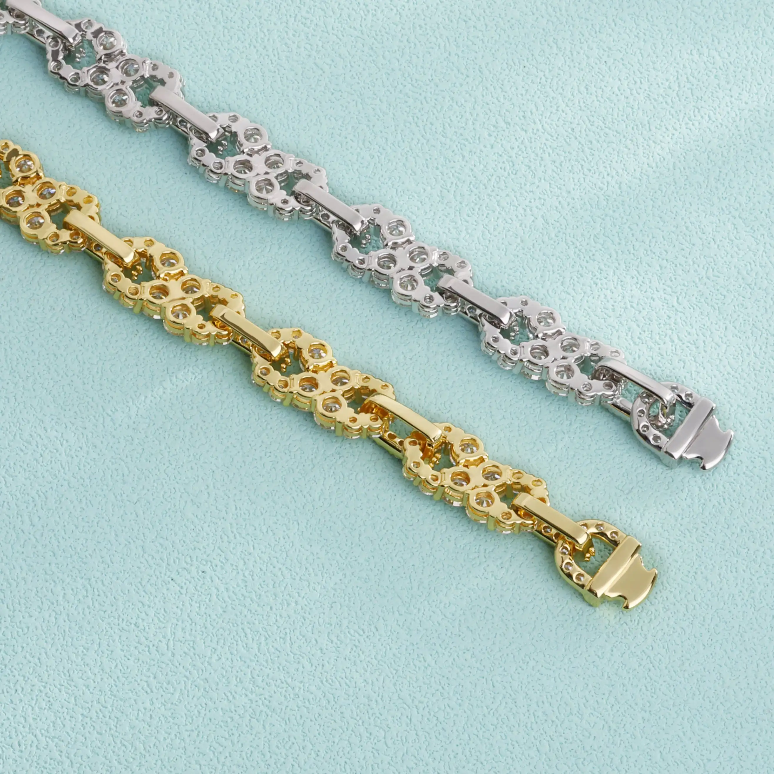 Full Diamond 10MM Infinite Cuban Chain Hip Hop Jewelry Unisex 925 Sterling Silver Bracelet Necklace Fine Jewelry