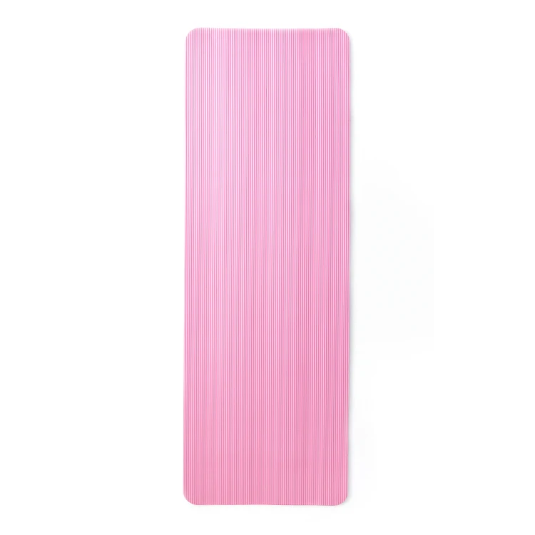  10mm NBR Yoga Mat Non Slip Gym Custom Logo With Carry Strap