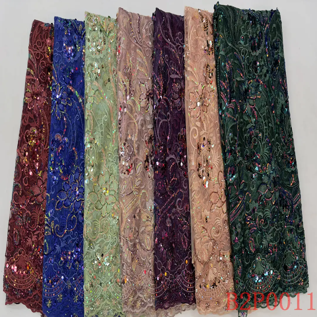 mesh indian george bridal competitive price lace fabric embroidery with sequins water soluble fabric lace