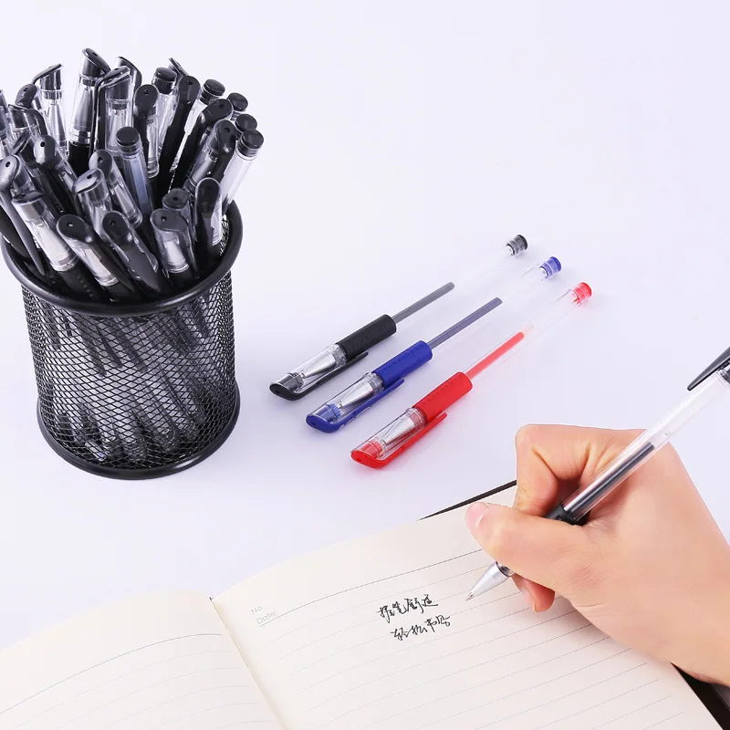 School Supplies Wholesale Fountain Neutral Pen Office Black Signature Pen 0.5mm Bullet Head Neutral Pen