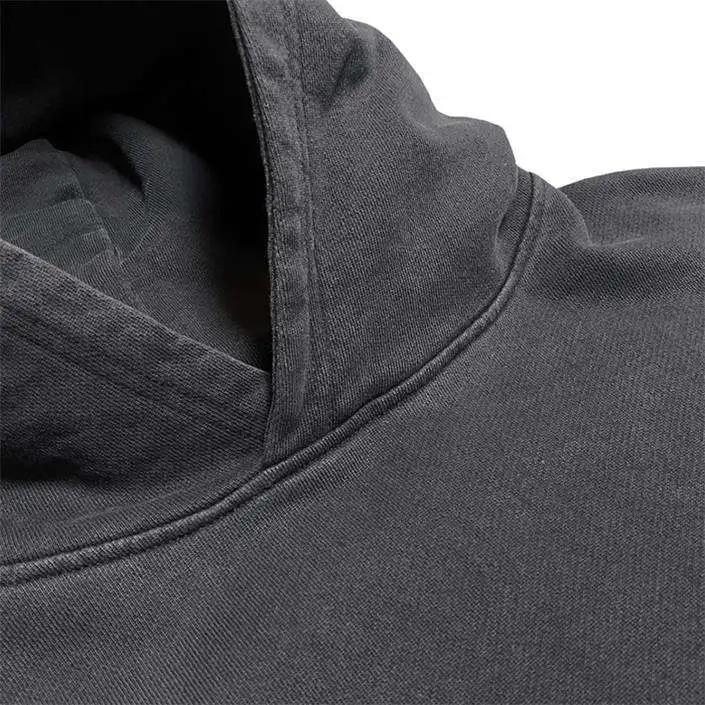 fashionable 420 gsm pull over hoodies men heavy distressed wholesale hoodies oversized stone vintage washed hoodie blank