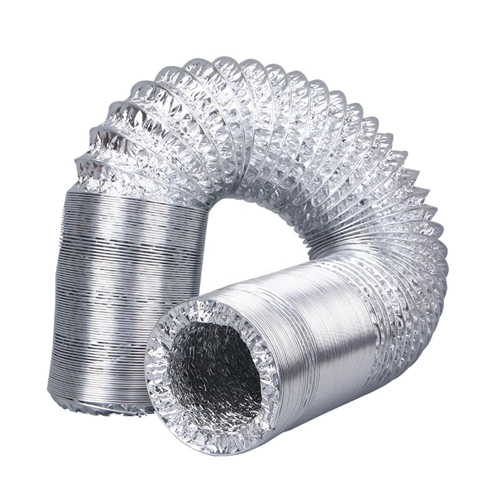 HVAC System Dryer Vent Hose Aluminum Flexible Duct Ventilation Kit
