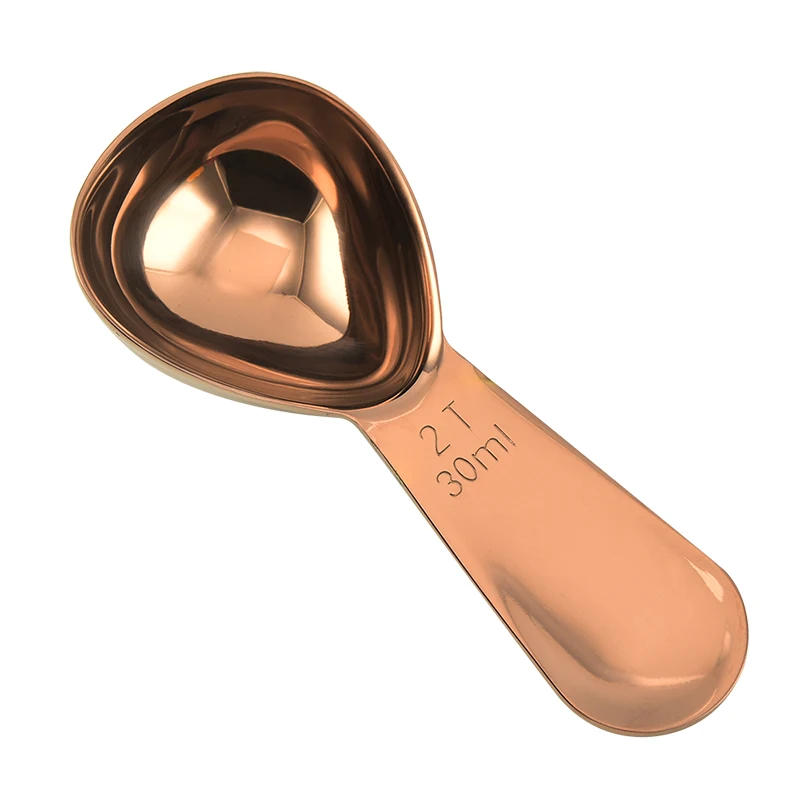 15ml 30ml Rose Gold Plating Stainless Steel Measuring Spoons Thicken Chrome Plated Baking Accessories Measuring Cup