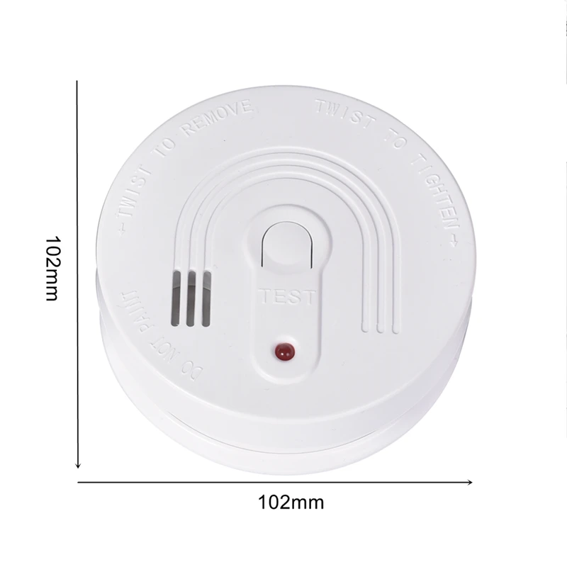 Hot Sale TUV Certification 9VDC Battery Standalone Smoke Detector For Home security