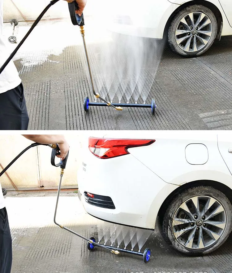 24 Inch 7-Hole Adjustable Water Broom Dual Function High Pressure Cleaning Machine for Car Chassis and Road Vehicle Tools