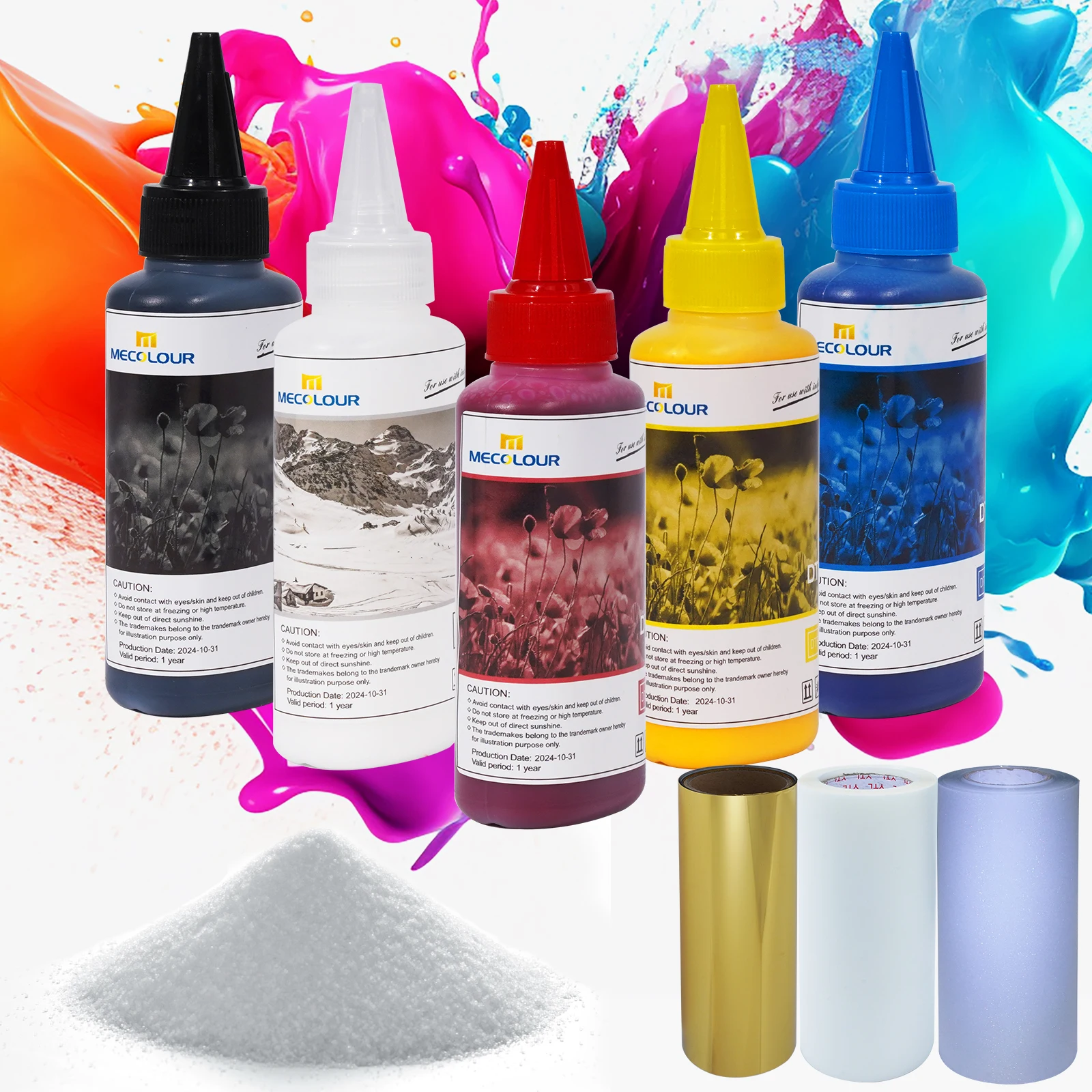 Transfer Ink White Textile Printing Pigment Ink Dtf Ink 100ml For Dtf Printer